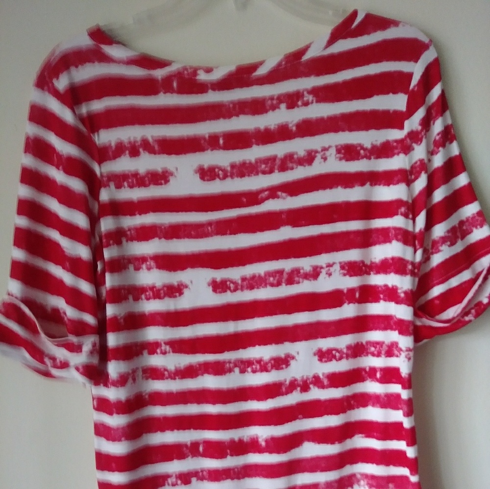 Peck & Peck Weekend Horizontal Striped Top